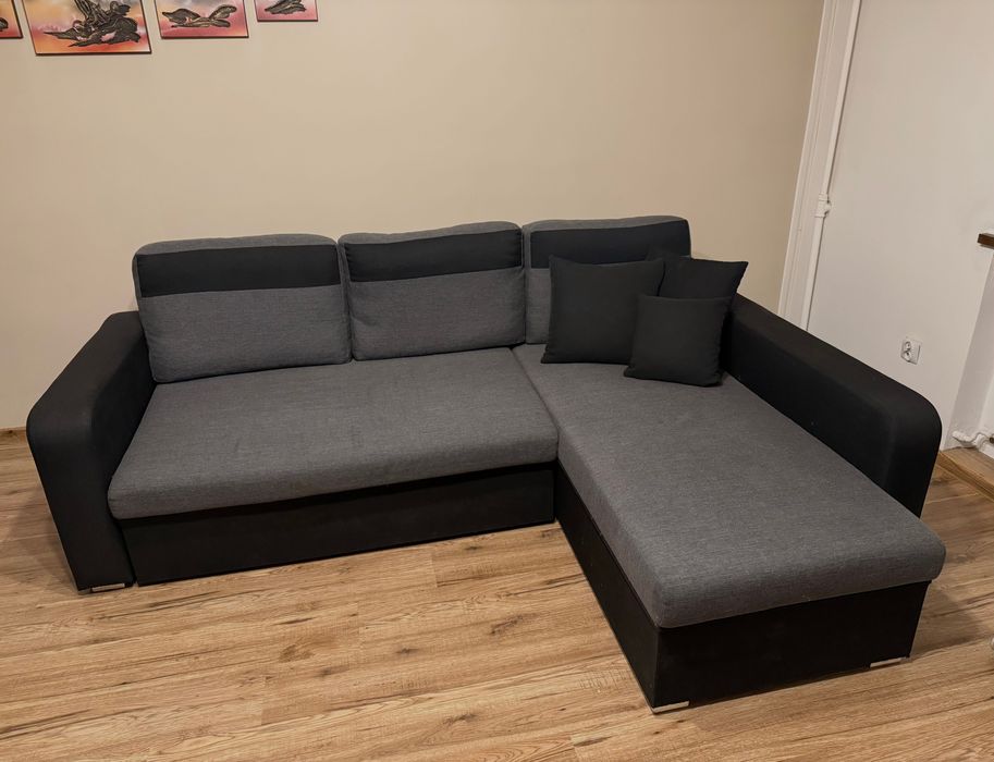 Narożnik rozkładany z funkcją spania