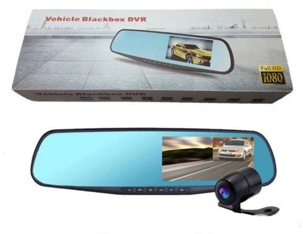 Автомобільне дзеркало відеореєстратор на 2 камери VEHICLE BLACKBOX DVR