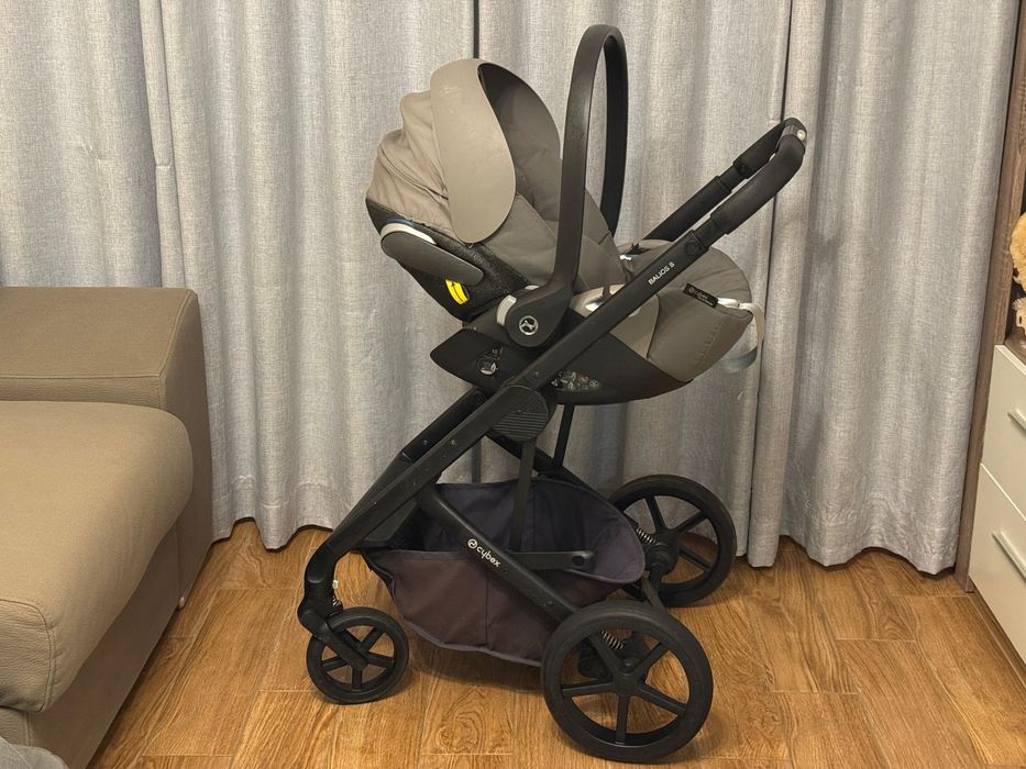 Trio Carrinho Cybex Balios S + Ovo Cloud Z + 2 alcofas + Safe Sensor