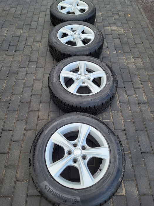 Alufelgi  5x112 16' opony zimowe Continental 215/65/16 7mn