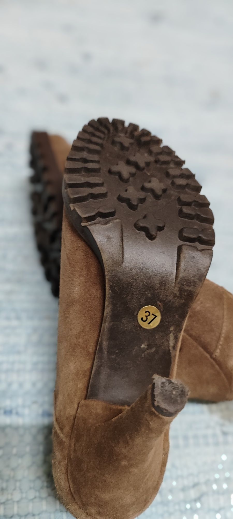 Sapatos de Salto Seaside Camurça 37