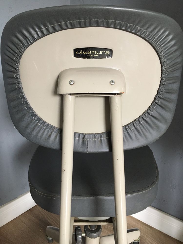 Okamura Industrial Office Chair krzesło lata 70 vintage