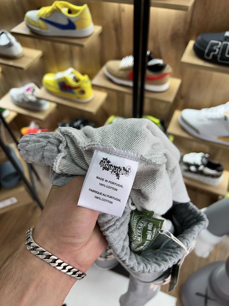 Шорти Denim Tears Ss25 Grey / Beige Logo