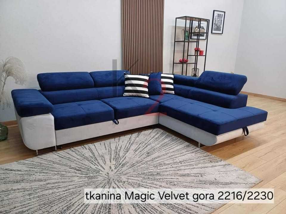 Narożnik ARTEON POD WYMIAR Kanapa Sofa Rogówka Funkcja Spania USB