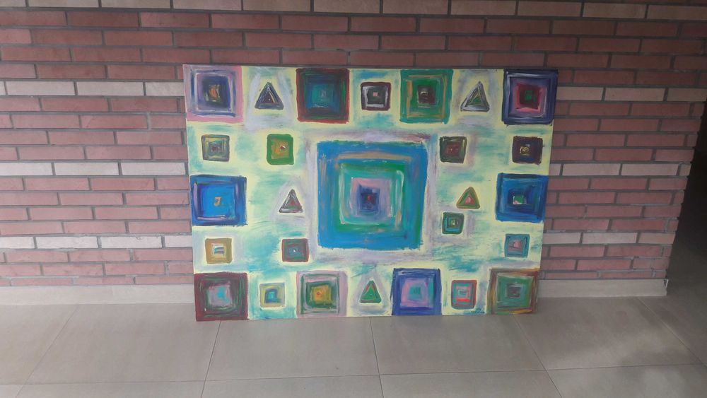 Duży obraz 140/100 płótno , akryl .