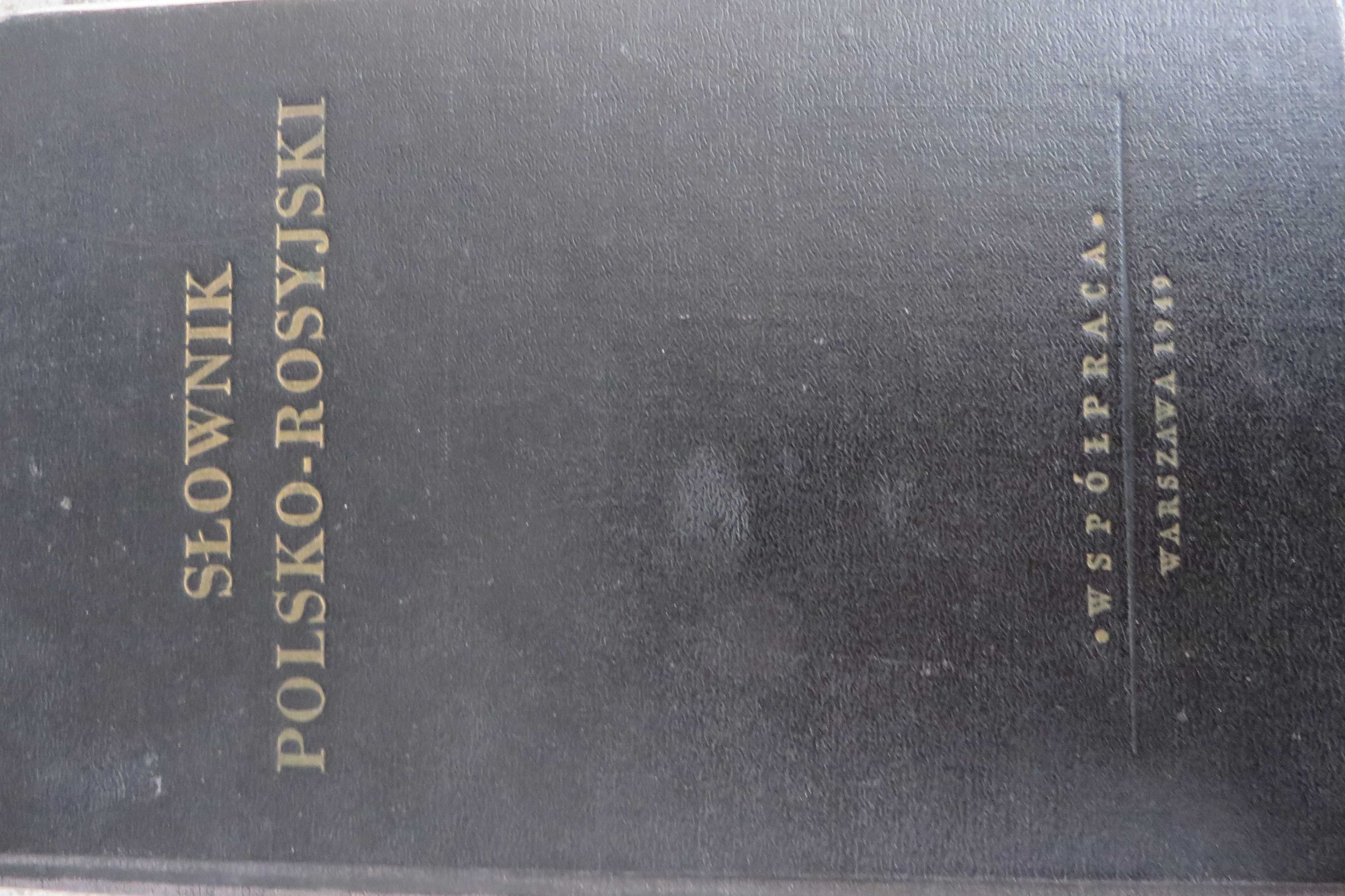 słownik rosyjsko-polski (1 tom) i polsko-rosyjski (1 tom)