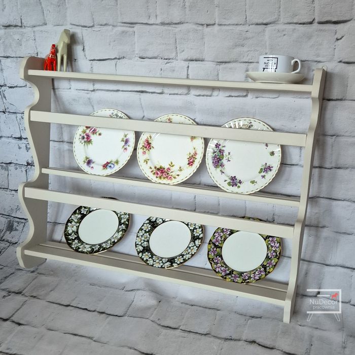 Kaszmirowa wisząca półka do kuchni na talerze