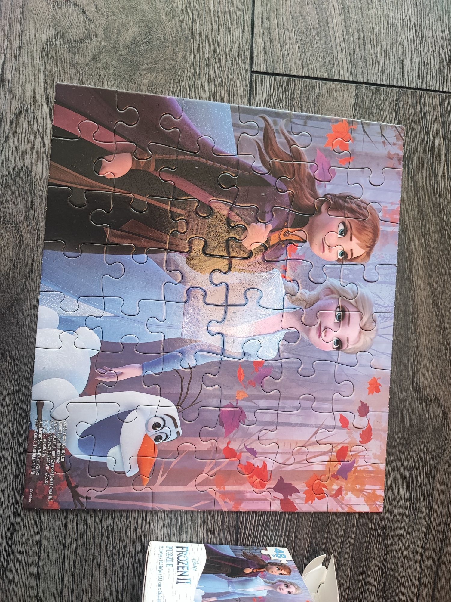 Puzzle Frozen 2, Disney, Kraina Lodu, 48 elementów , tanio 5 zł