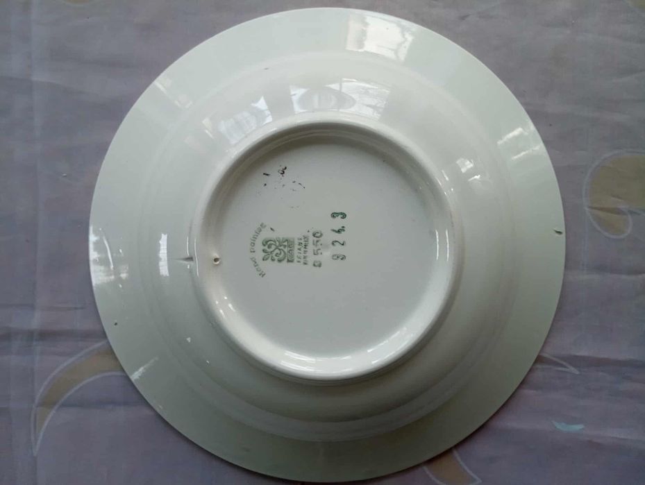 Talerz dekoracyjny fajans Włocławek PRL