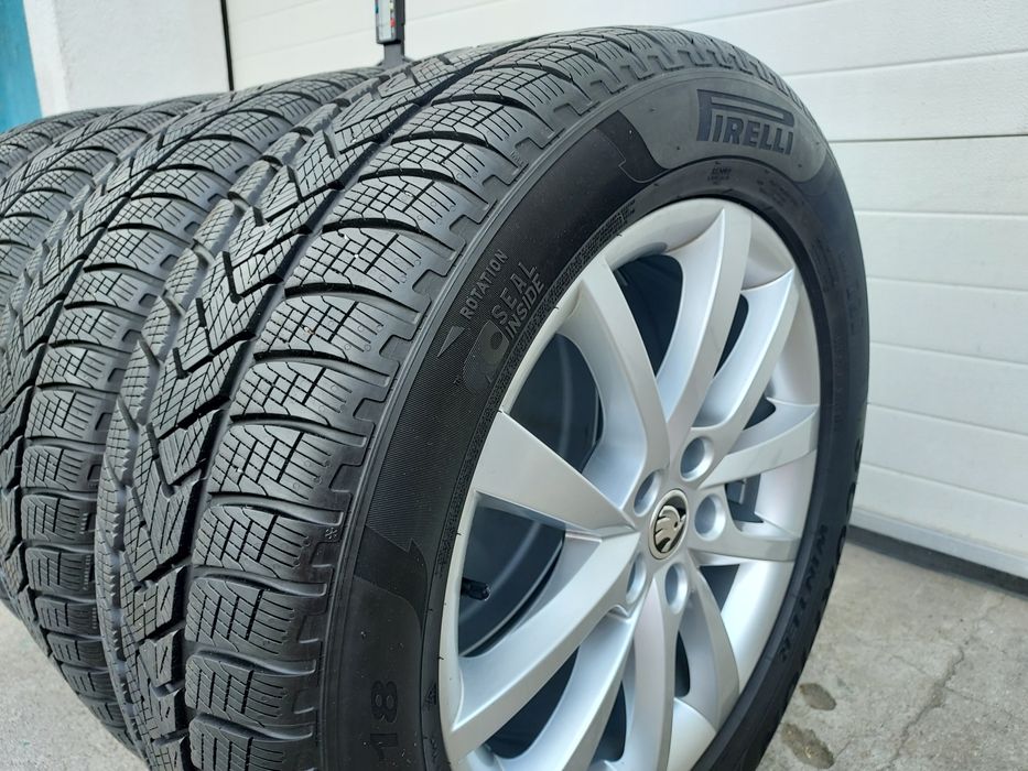 Orginalne koła alufelgi 18 Skoda Kodiq 7,5mm Pirelli F VAT