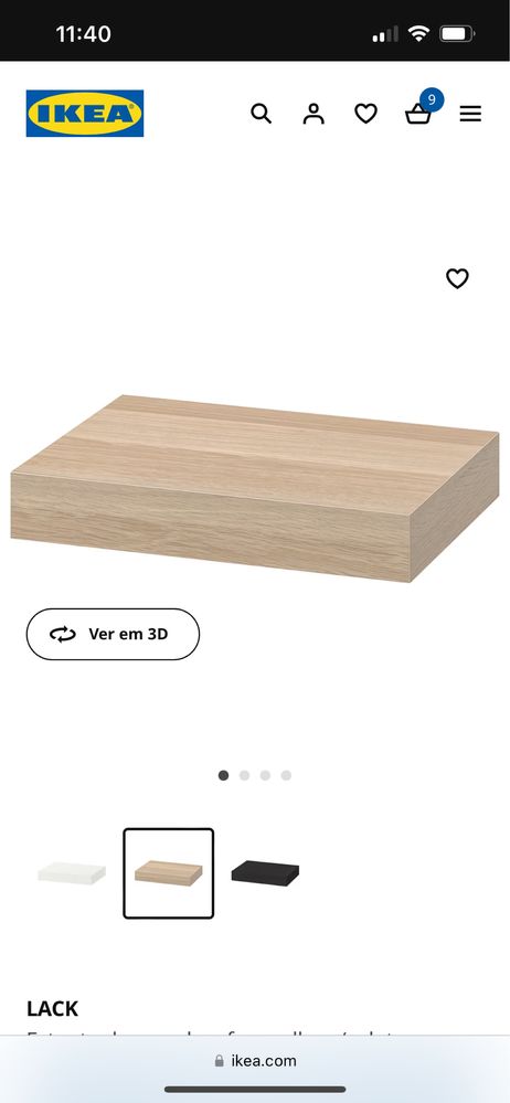 Estante ikea nova