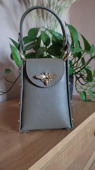 Маленька сумочка-клатч мокко