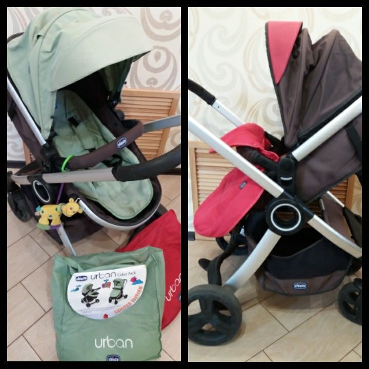 Коляска 2 в 1 chicco urban (чико) трансформер