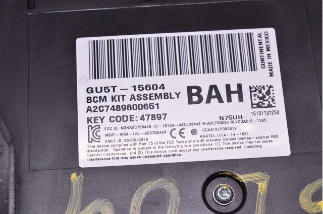 BCM Body Control ECU Module Ford Edge 16- GU5T-15604-BAH