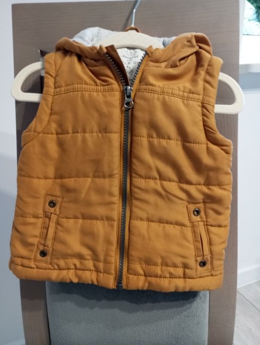 Musztardowy bezrękawnik