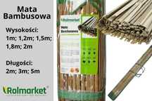 Mata bambusowa płot osłona z listew bambusowych Różne wymiary Importer