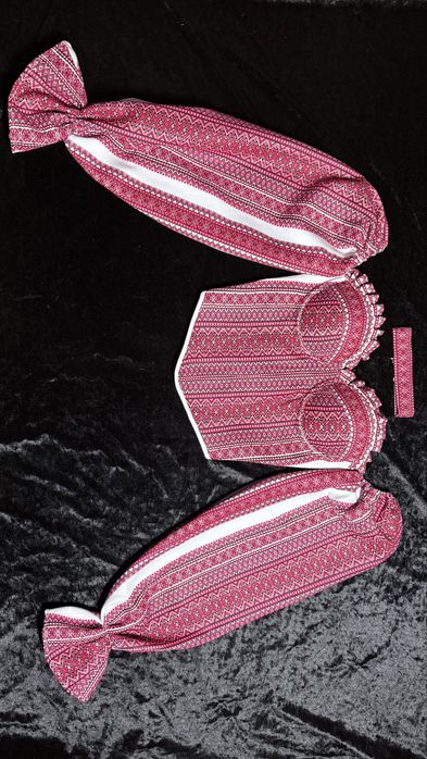 Корсет вишиванка з рукавами та чокер, етно корсет з вишивкою