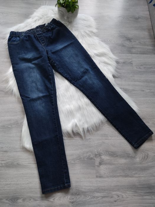 Spodnie jeans na gumce elastyczne 40 L