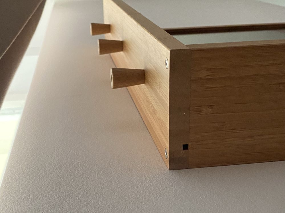 IKEA RAGRUND Lustro, bambus, 53x50 cm