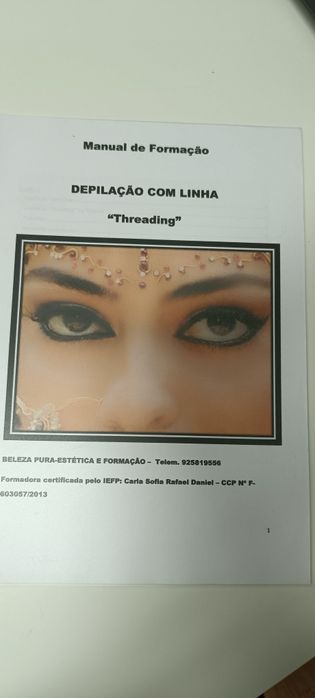 Manual de depilação a linha Threading