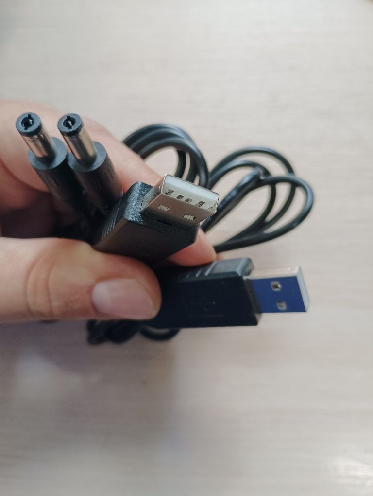 Кабель USB - DC шнур роутер павербанк оптоволокно інтернет