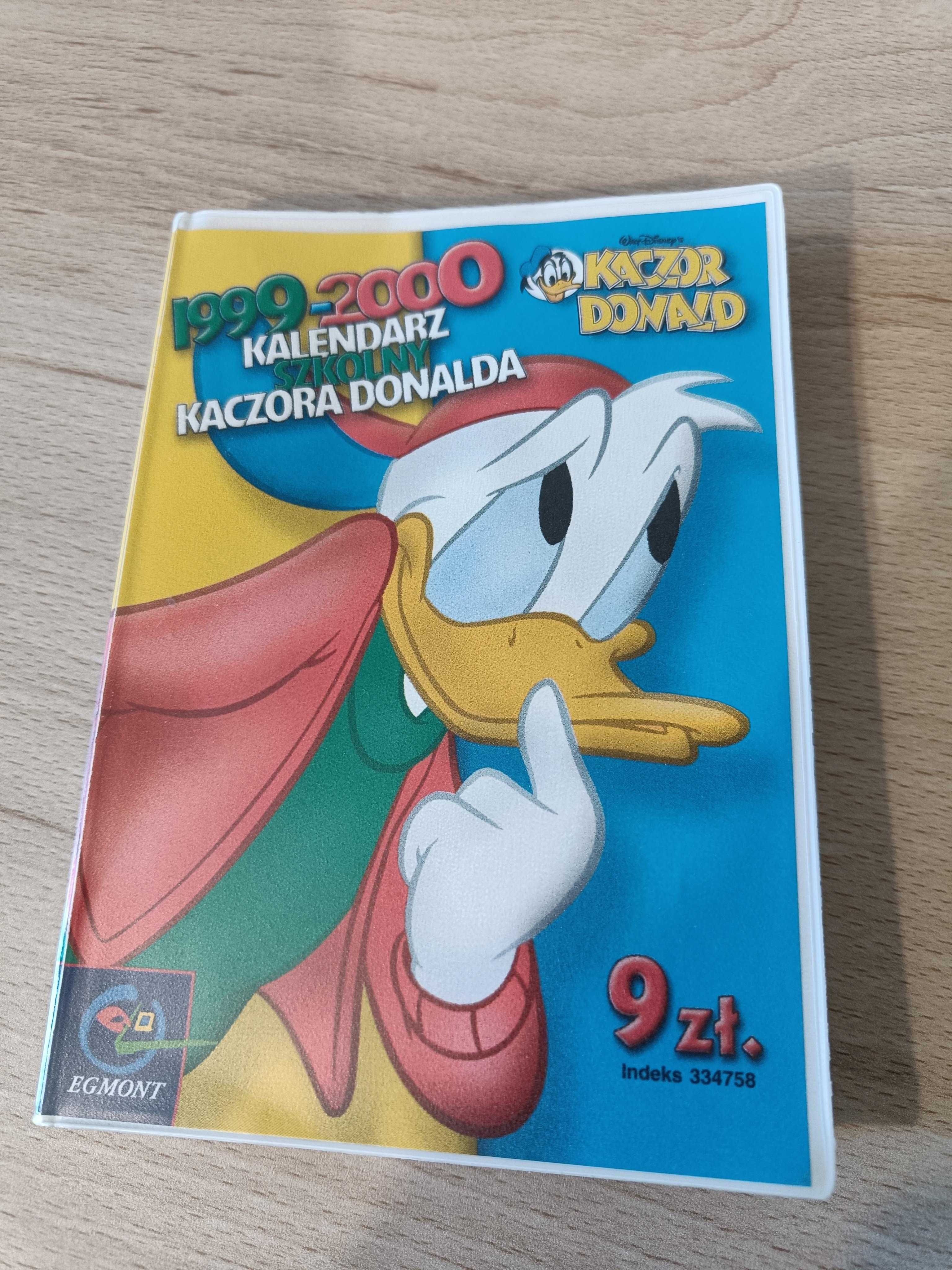Kalendarz szkolny Kaczora Donalda 1999 do 2000