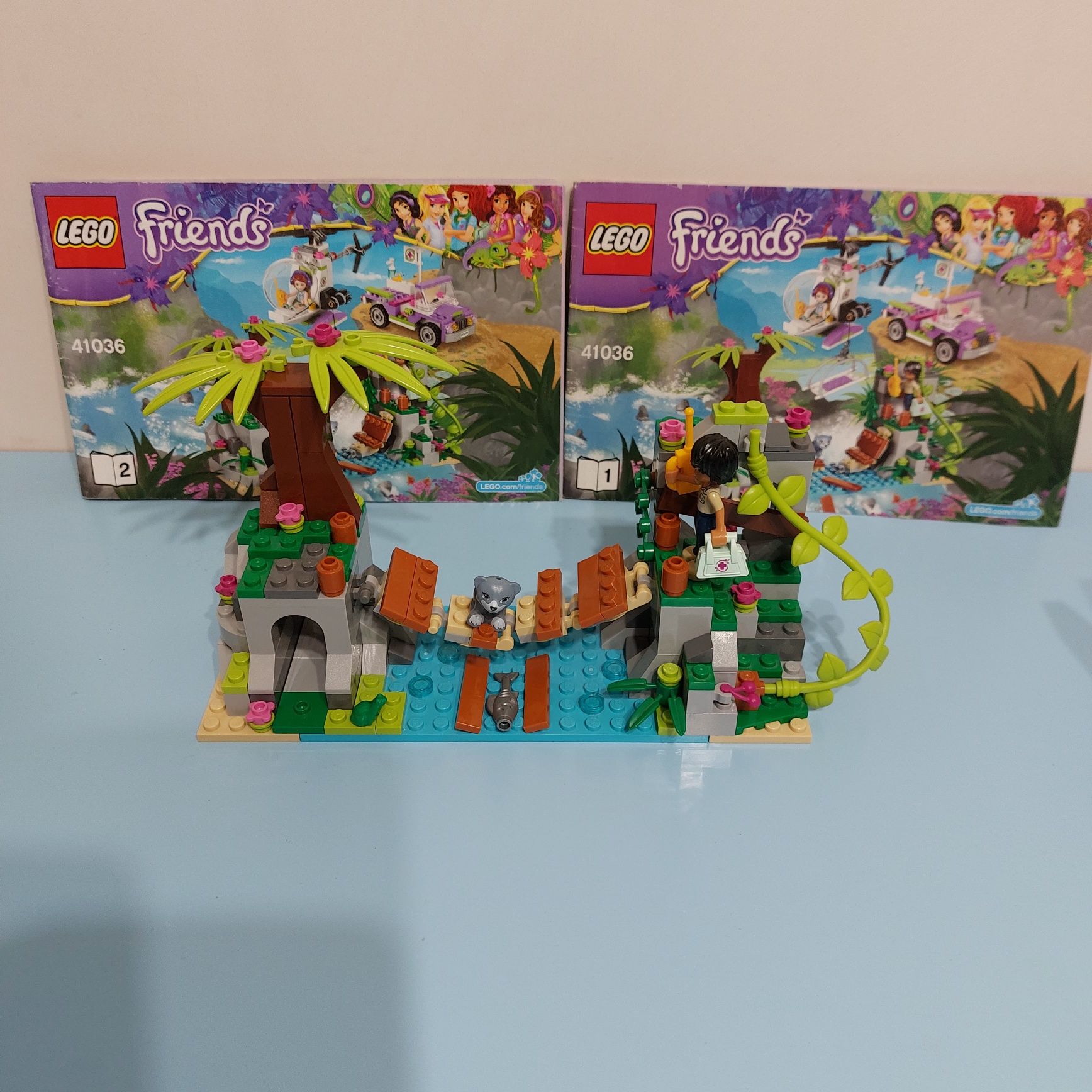 LEGO Friends original 41036-Спасение на мосту в джунглях вертолетом