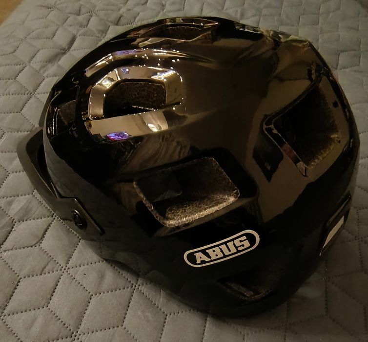 Nowy kask rowerowy ABUS MoTrip shiny black 57-61 cm