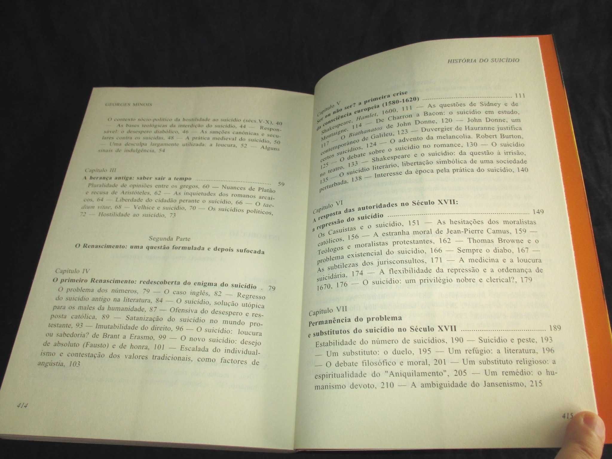 Livro História do Suicídio Georges Minois