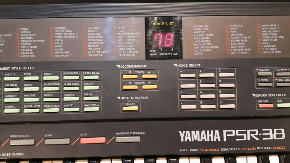 Keyboard Yamaha, ciepłe analogowe brzmienia lat 80. 90.