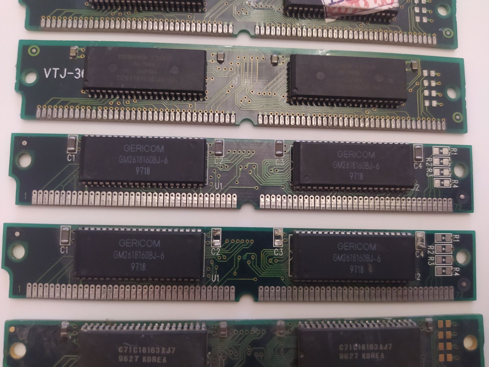 Стара ретро память ОЗУ RAM simm dimm