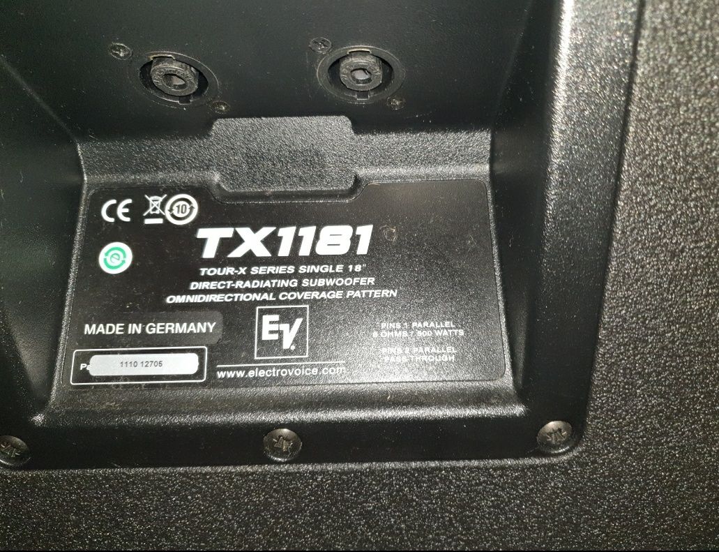 Zestaw kolumn Electro Voice TX1152 + TX1181