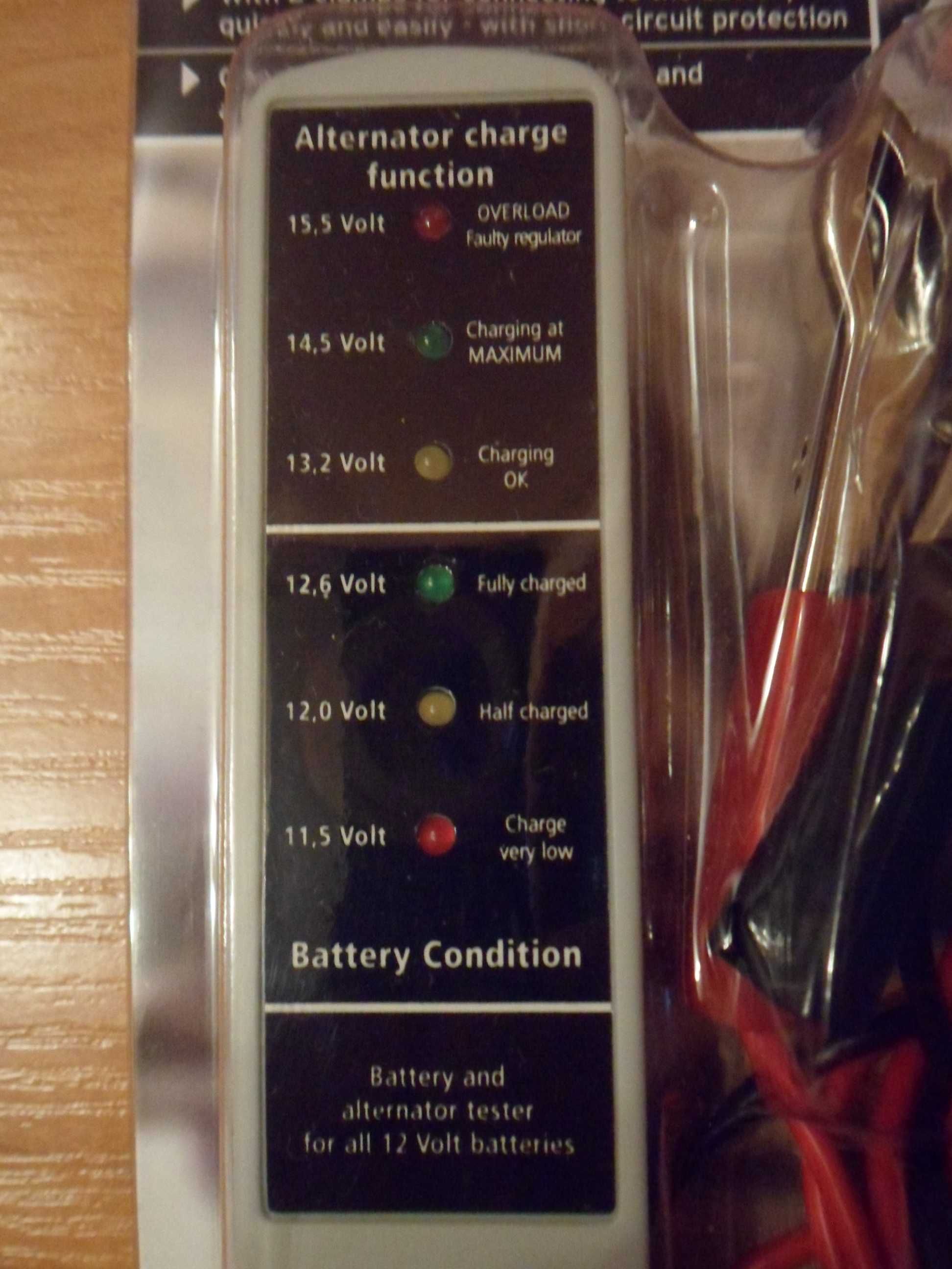 Tester akumulatora i alternatora  12 V - nowy .