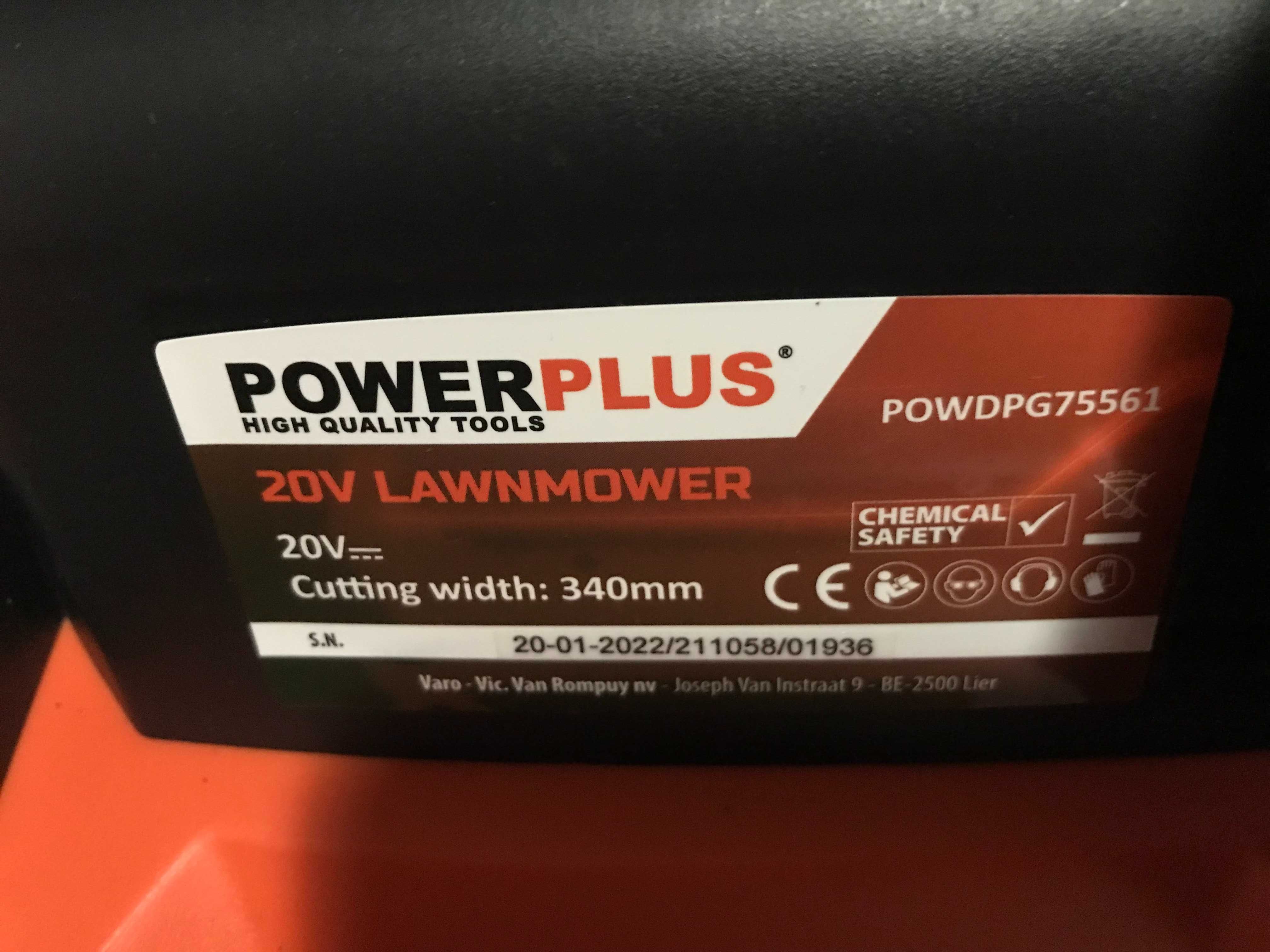 Акумуляторна газонокосарка безщіткова POWDPG75561 340мм