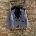 Marynarka dwurzędowa w kratkę vintage oversize