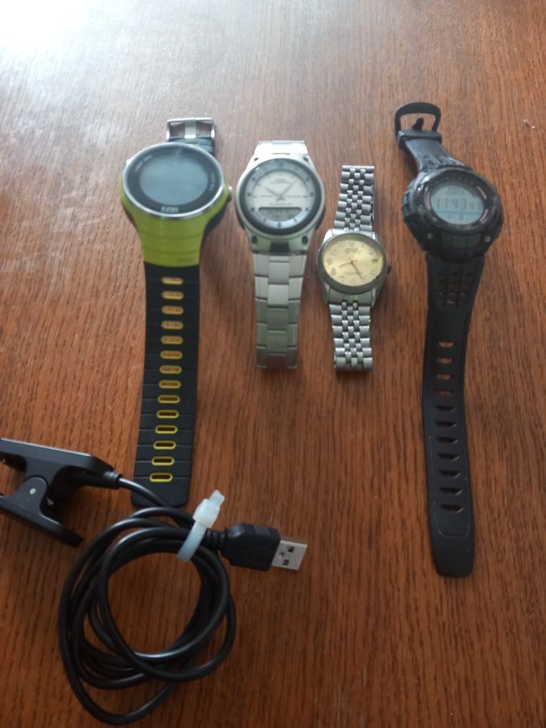 Zegarki/Casio/Rolex/Ezon E1/różne/komplet 4sztuk