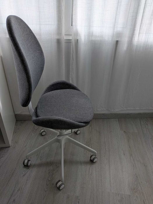 IKEA HATTEFJÄLL Office chair, Gunnared medium grey/white