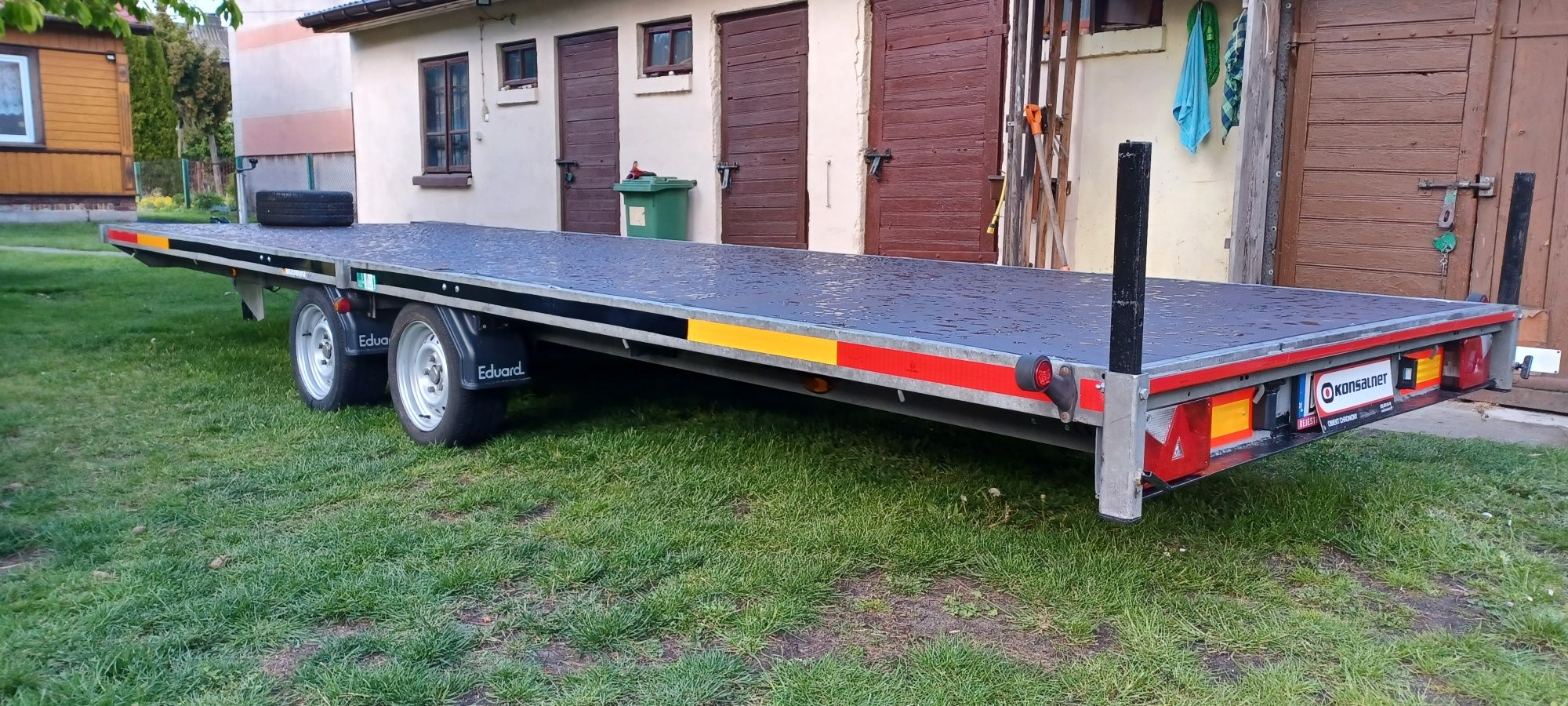 J.Nowa Duża Mocna Przyczepa Platforma "EDUARD"6,05/2,00m DMC 3500KG