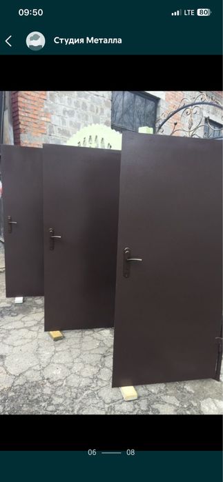 Перегородки двері металеві технічні двері тамбурні перегородки з метал