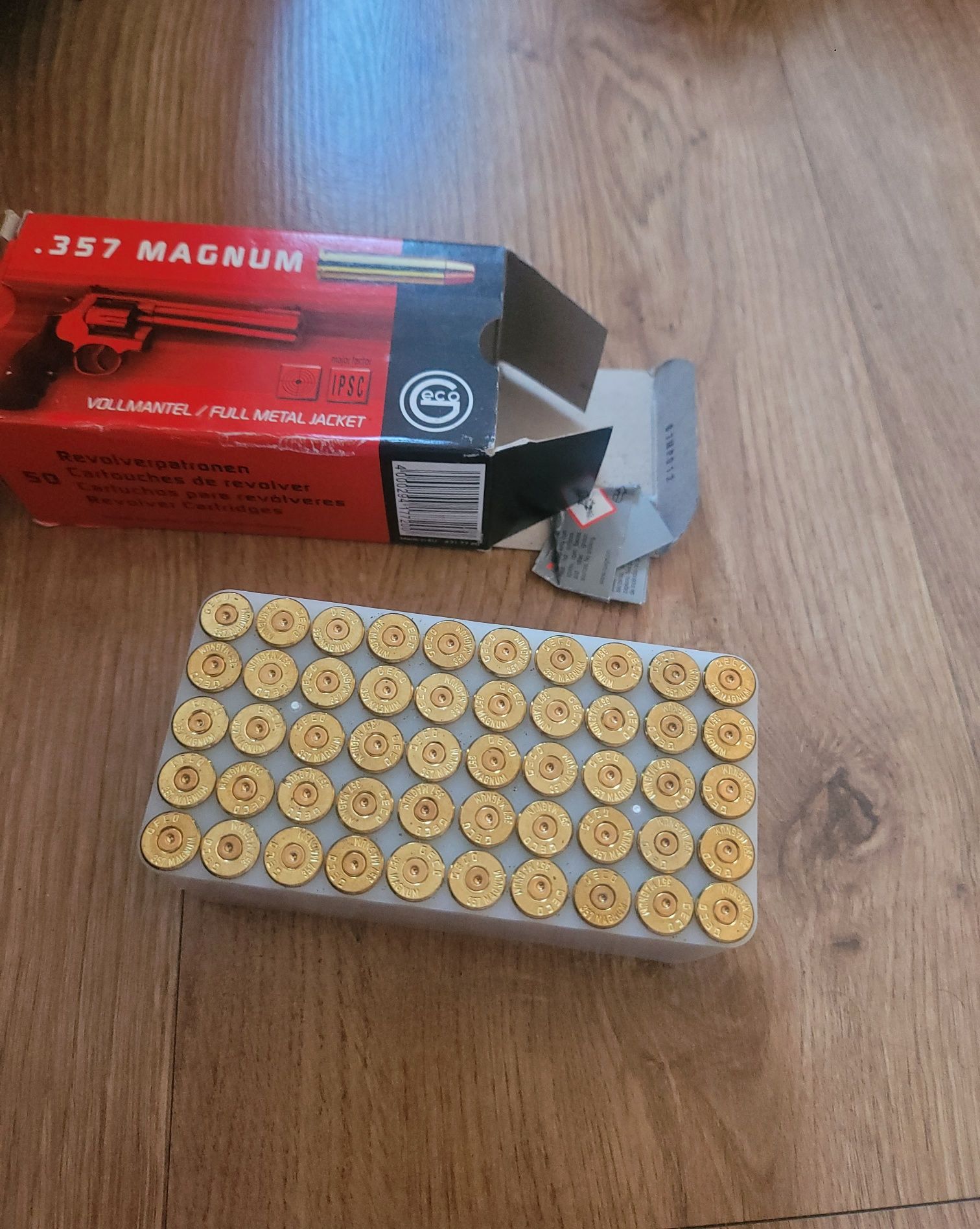 357 Magnum łuski puste geco
