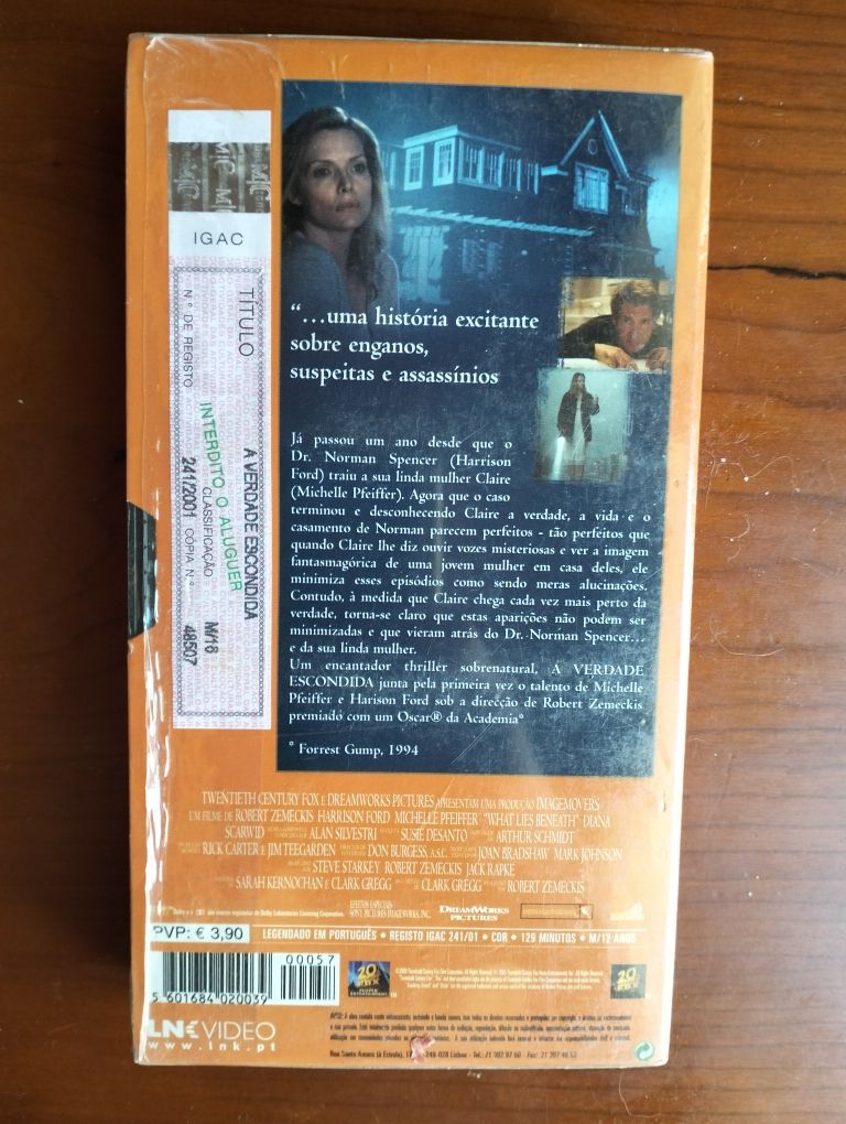 Antiga VHS "A Verdade Escondida" (selada)