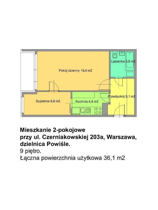 Mieszkanie 2-pokojowe na Powiślu
