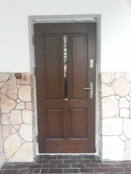 Drzwi zewnętrzne drewniane 78mm od ręki Góra kalwaria Czyste powietrze