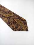 Borsalino włoski bordowy jedwabny krawat paisley wks358m