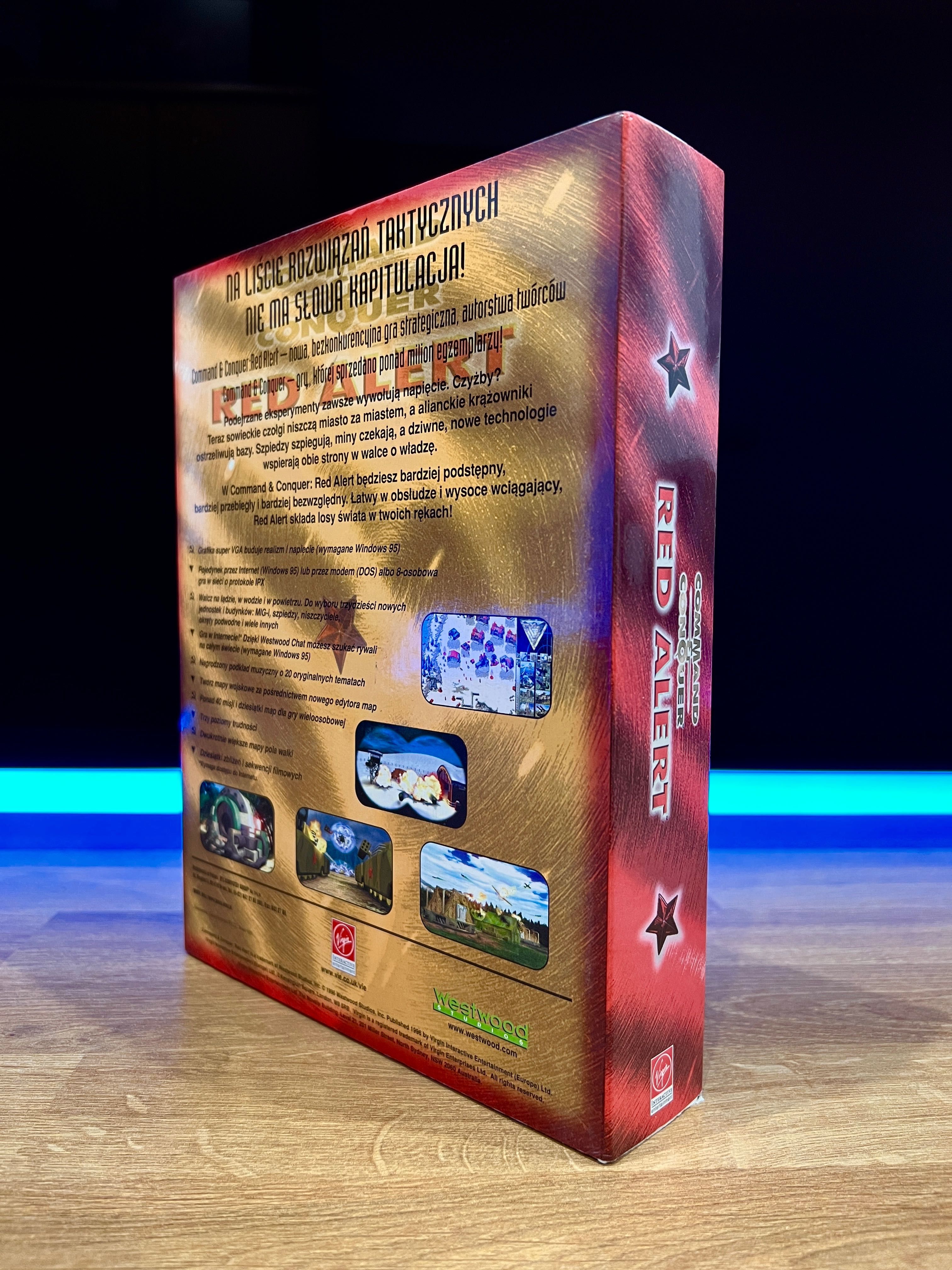 Command & Conquer Red Alert (PC PL 1996) BIG BOX polskie wydanie