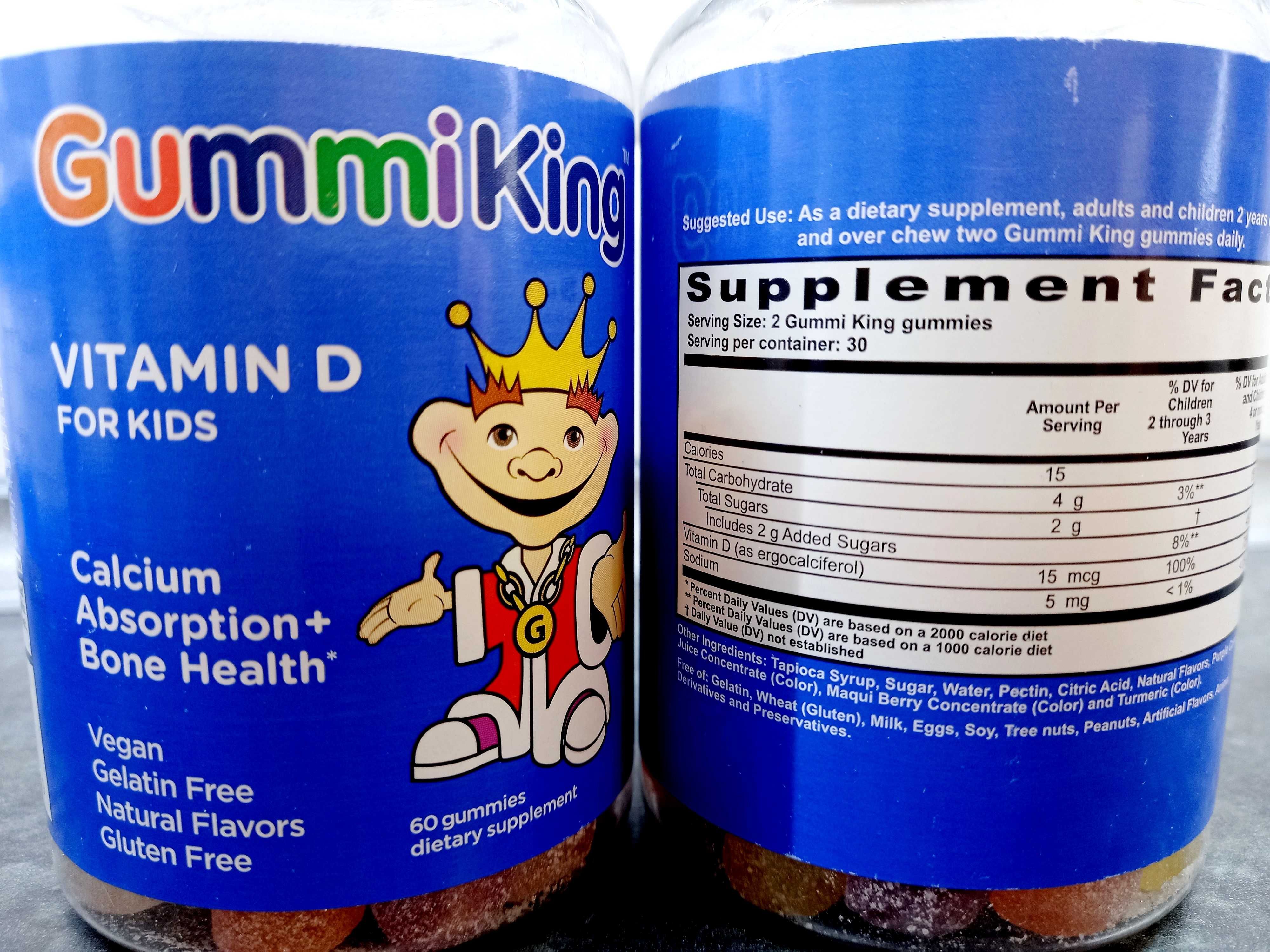 GummiKing, Vitamin D for Kids (60 жев.таб.), витамин D для детей