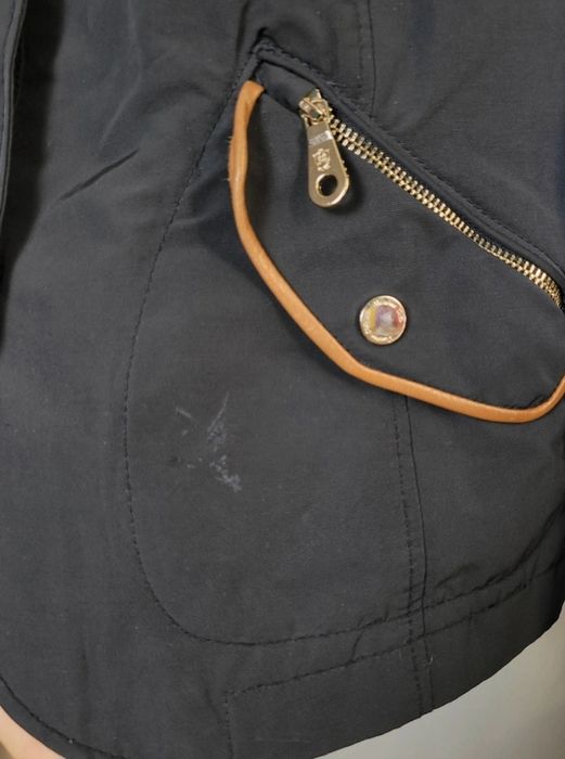 Granatowa elegancka kurtka damska przejściowa Massimo Dutti S