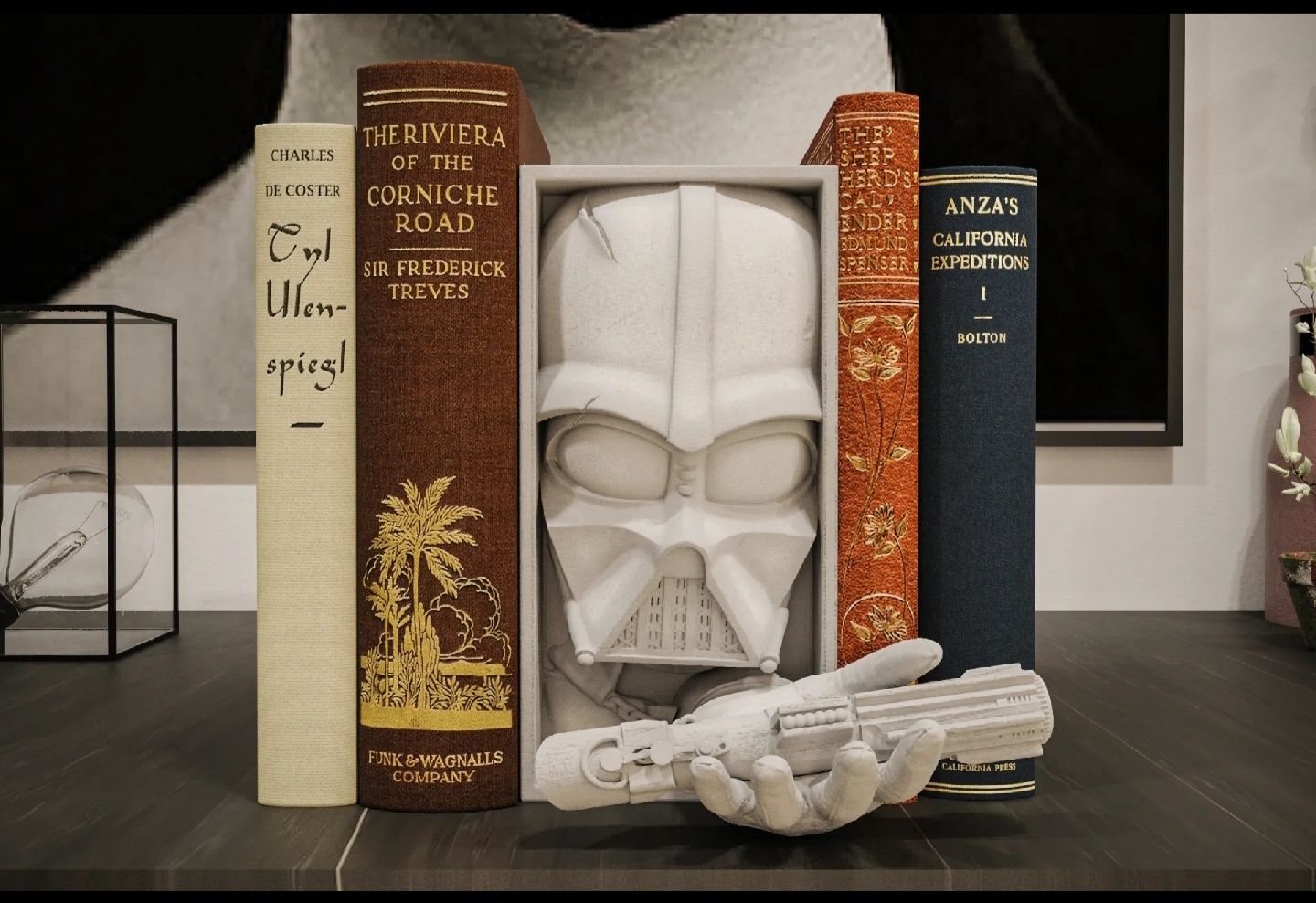 Book Nook  "Darth Vader " druk 3D