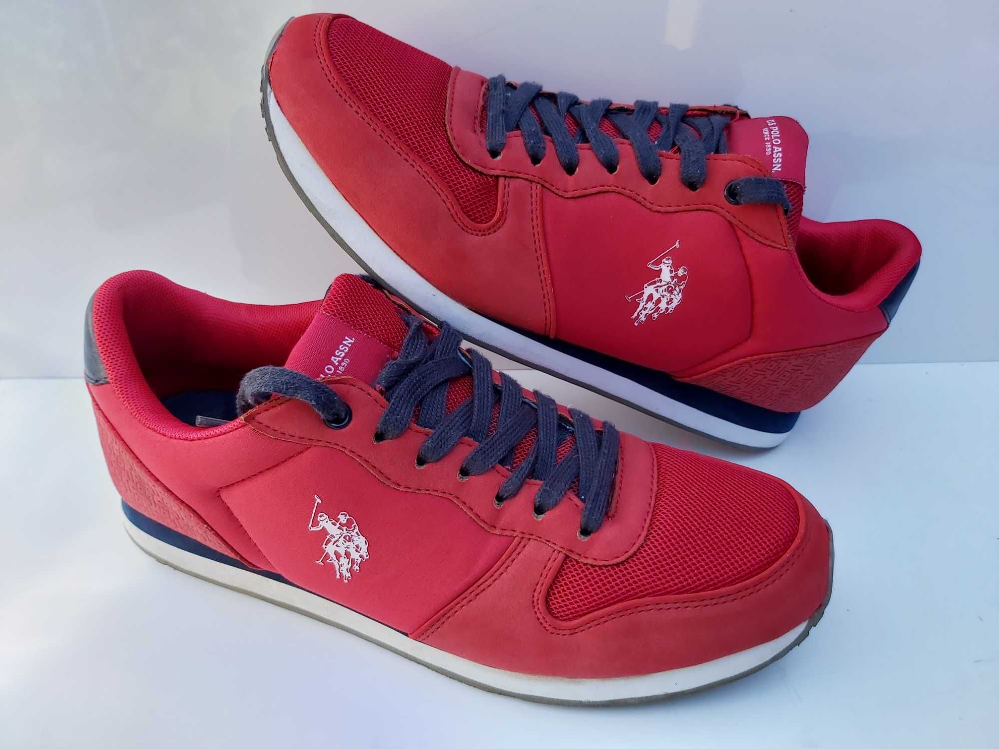 SP Sneakersy czerwone POLO US trampki soren 42