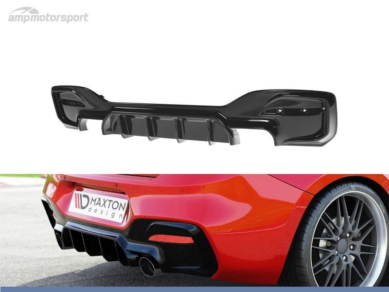 SPOILER DIFUSOR DE ESCAPE PALA ABA LÂMINA LÁBIO RABETA AVENTAL LIP BMW SERIE 1 F20 F21 LCI PACK M PERFORMANCE